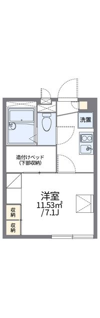 レオパレスサンヴィレッジ１８ 間取り図