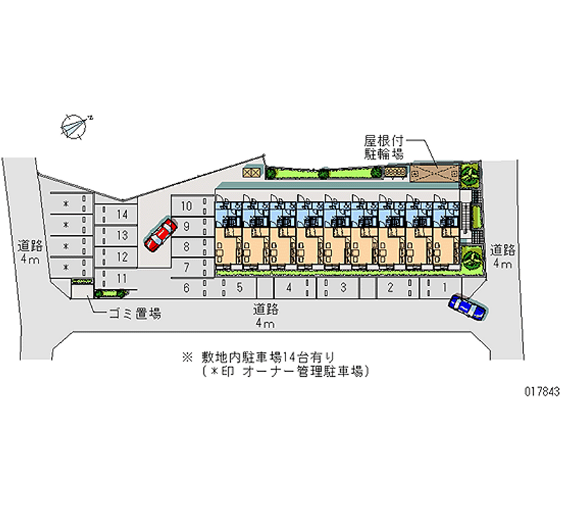 17843月租停車場