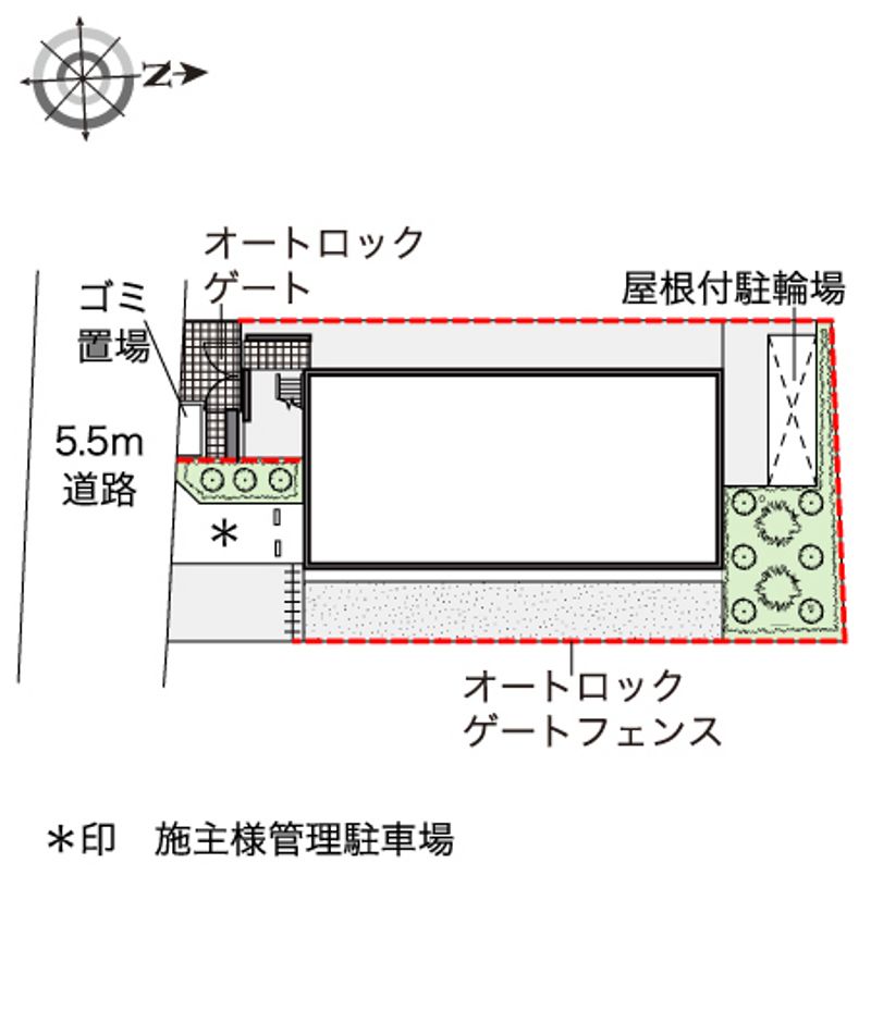 レオパレスホーリー 配置図