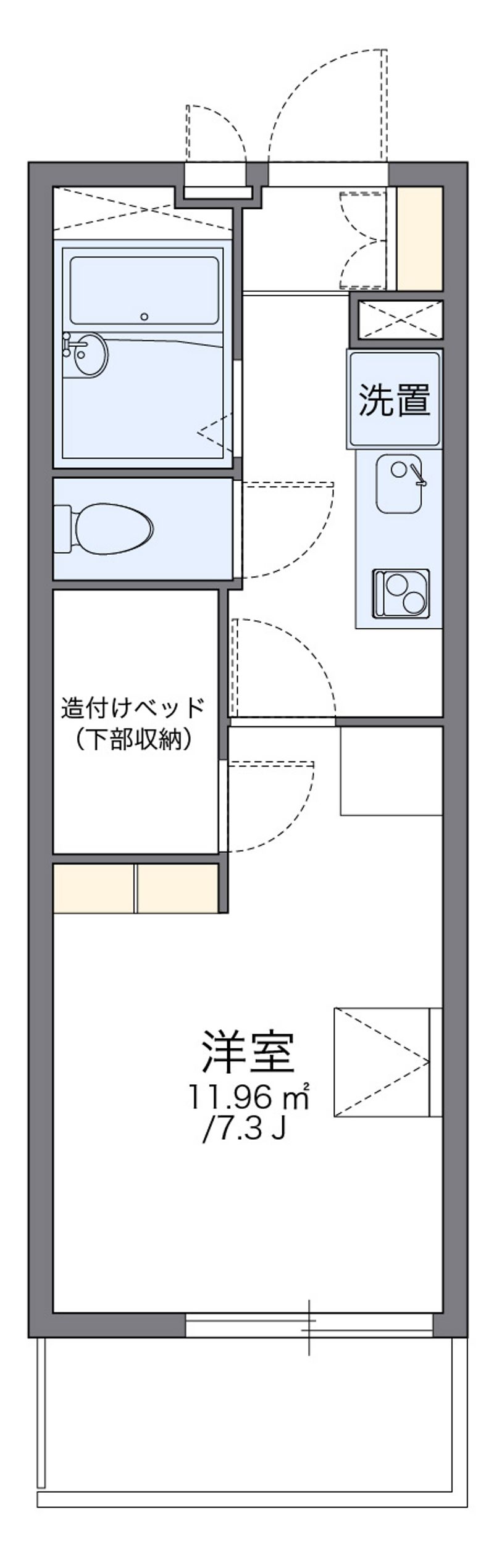 レオパレスエトワール朝日Ⅱ 間取り