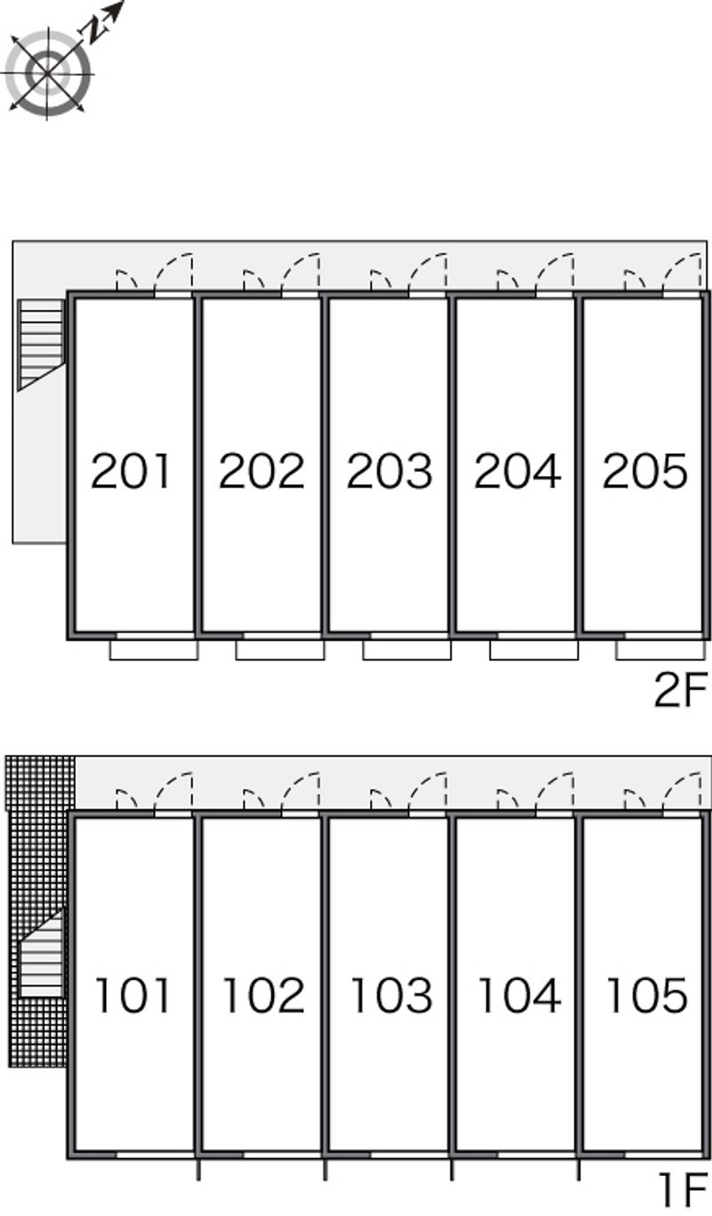 レオパレスケイム名島 間取り配置図