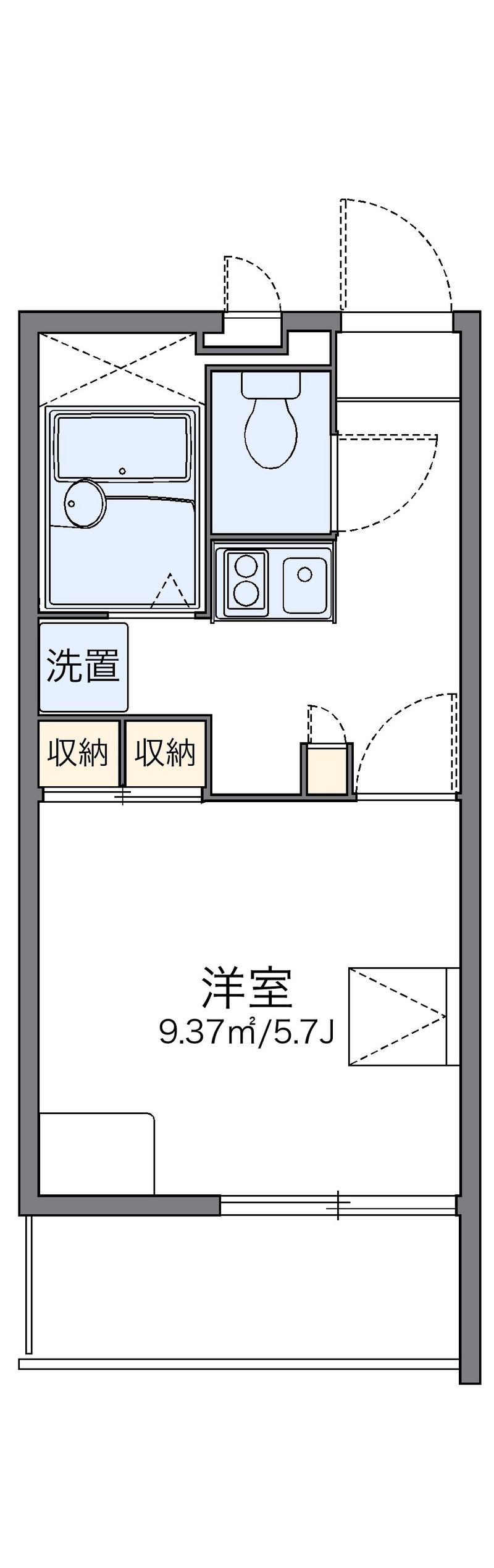 レオパレスイクセン３ 間取図