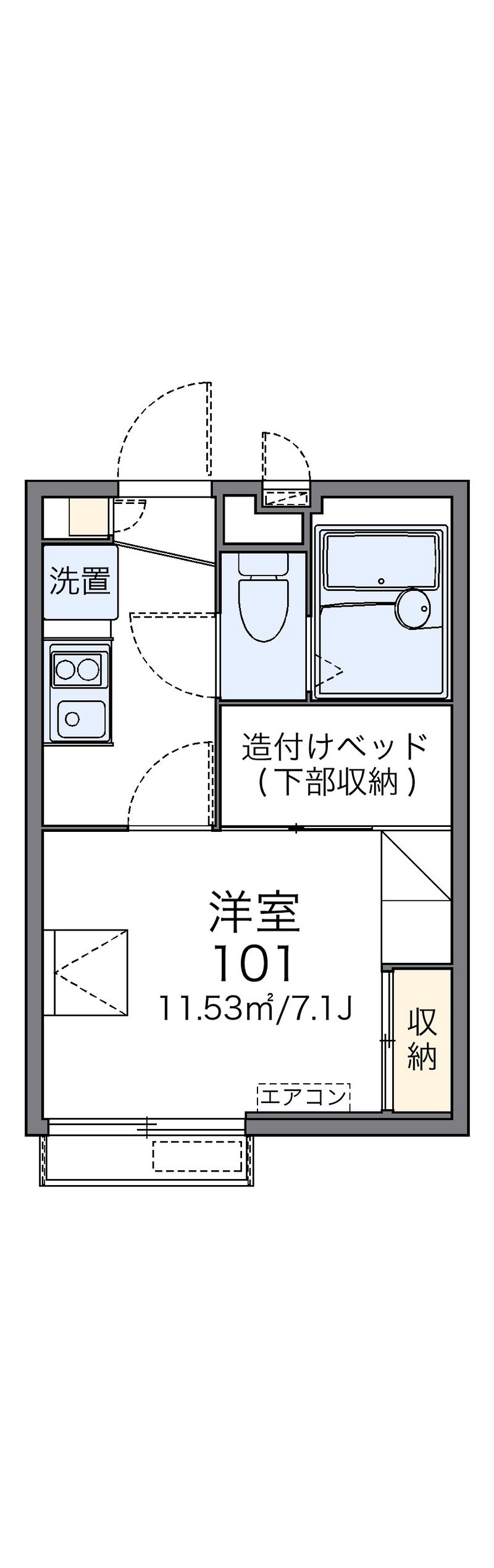 レオパレスネオライフ江古田Ⅱ 間取り
