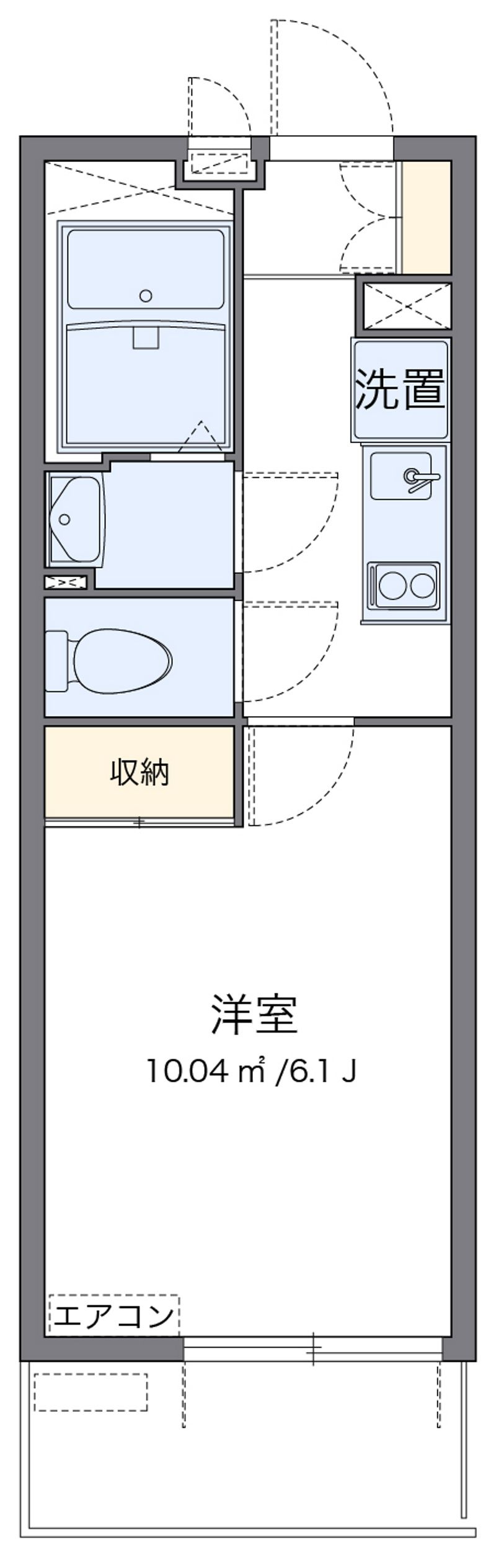 レオパレスガーデンハウス　Ｗ 間取図