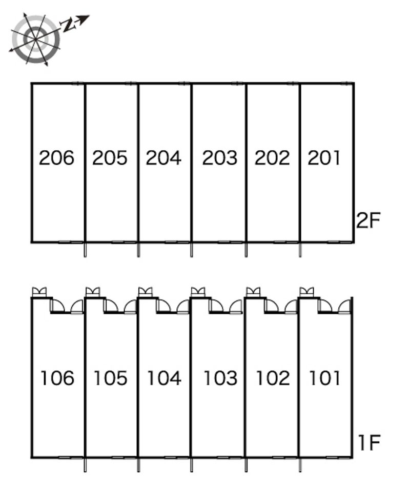 レオパレスｐａｓｔｏｒａｌ 間取り配置図