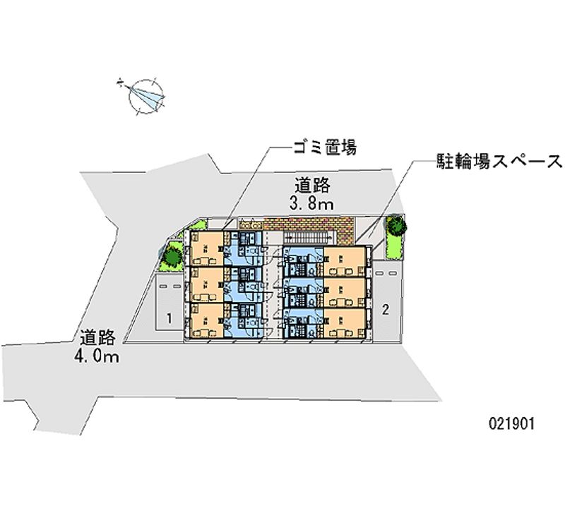 レオパレスエム・エム 区画図