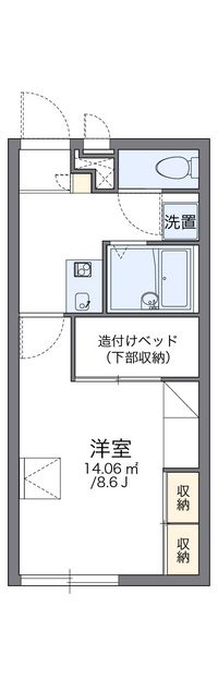 レオパレスヴェルデ 間取り図