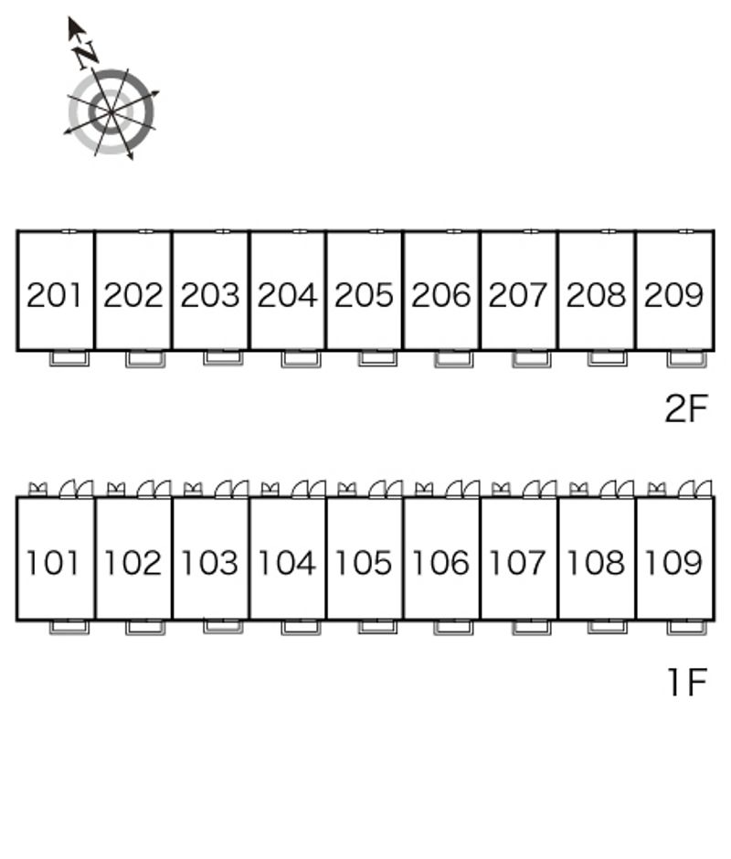 レオパレスＷｉｎｇ 間取配置図