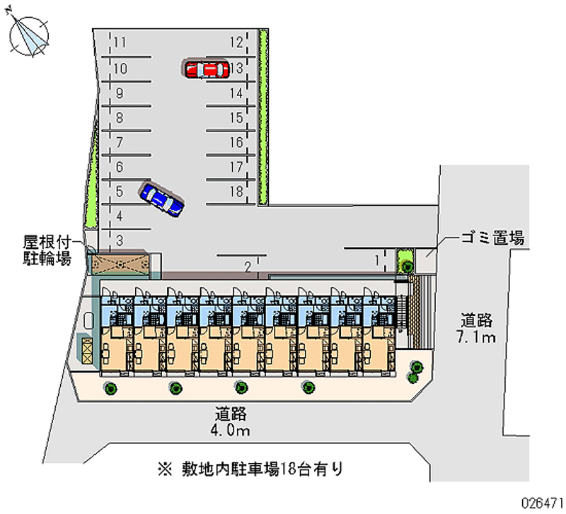 レオパレス安来 月極駐車場