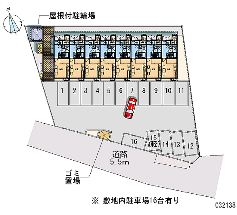 レオパレス樹 月極駐車場