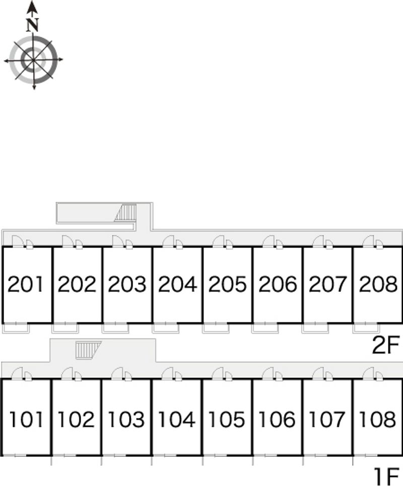レオパレスリベル丸山 間取り配置図