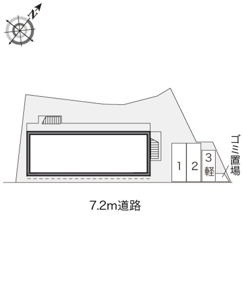 レオパレスヴィラコロンナ千里 配置図