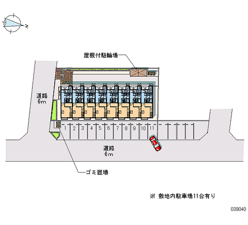 39040 Monthly parking lot