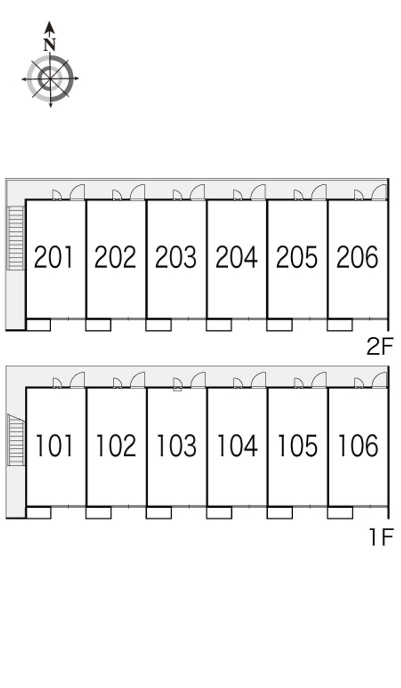 レオパレスアザレア 間取り配置図