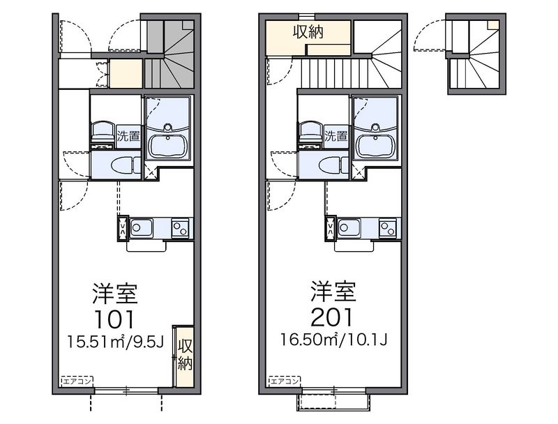 レオネクストドリームハイツ高田 間取図