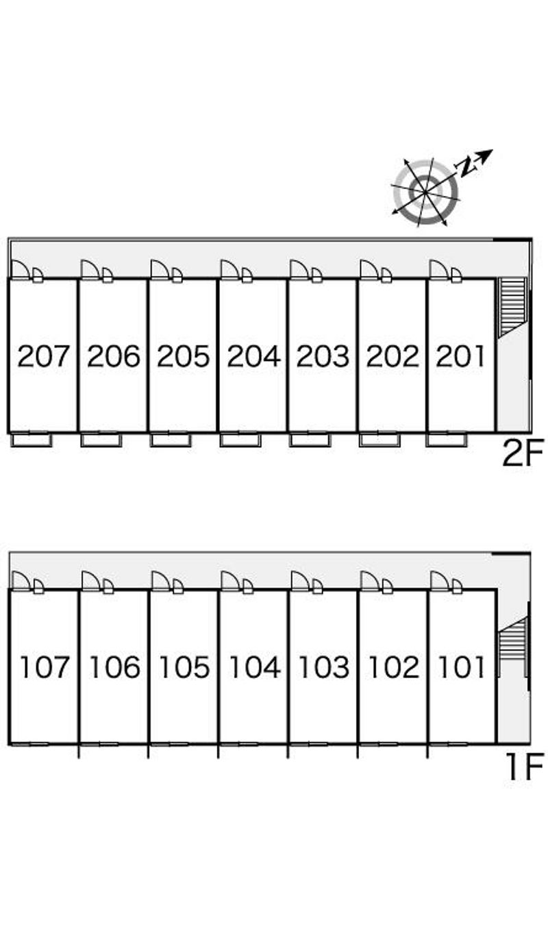 レオパレス通５丁目 間取配置図