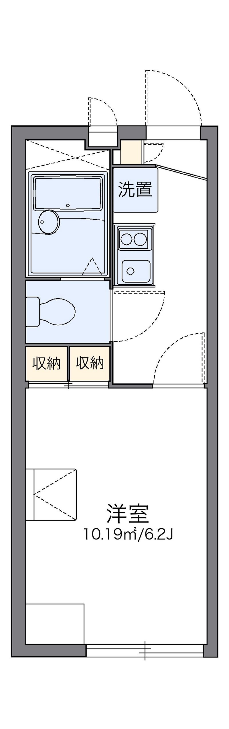 レオパレス希望の丘 間取図