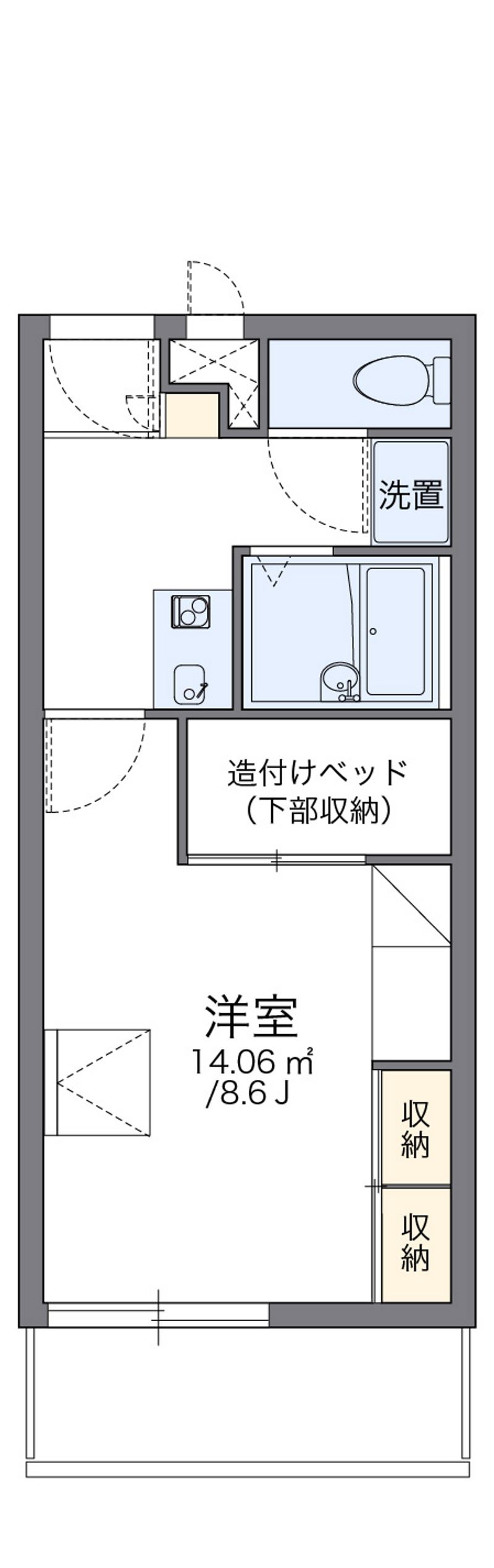 レオパレスＭ’ｓ　ｉｎｎⅡ 間取図