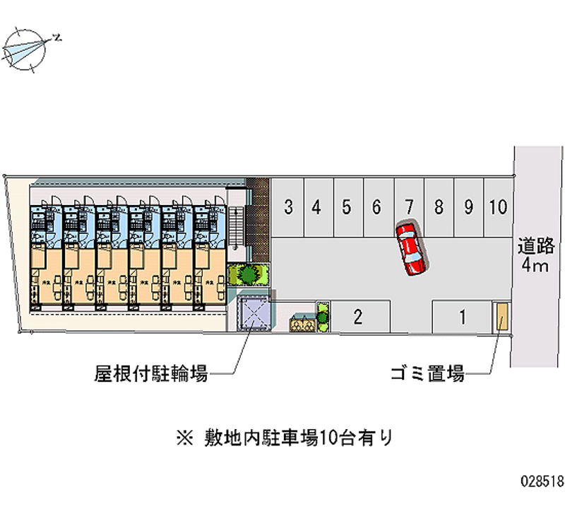 レオパレスＫＩＲＡ 月極駐車場