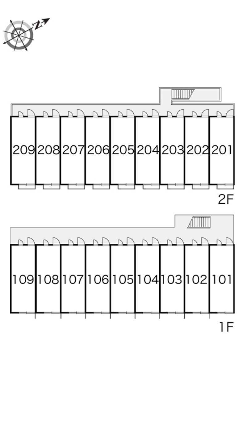 レオパレススプルース元木Ⅰ 間取り配置図