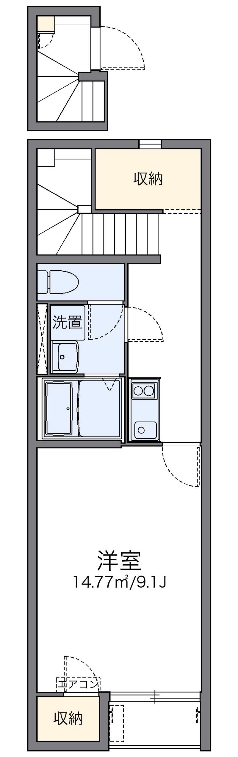 レオネクストハッピークローバー 間取図