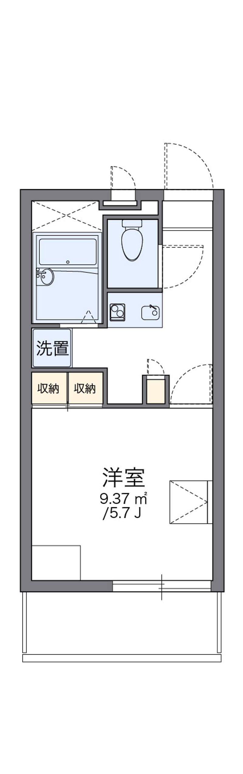 レオパレスメープル 間取図