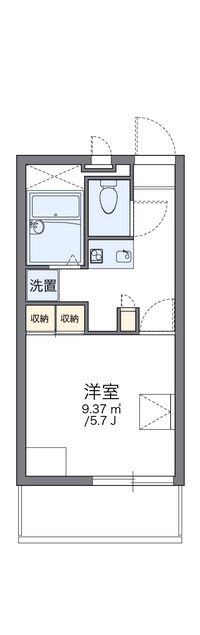 レオパレスメープル 間取り図