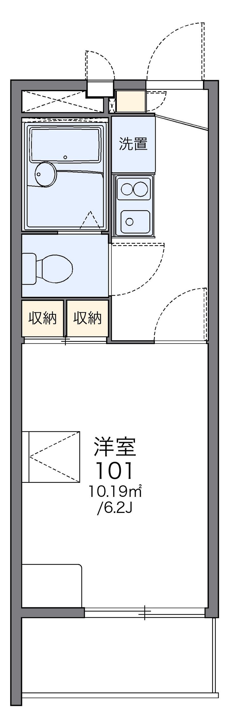 レオパレスＡｄｍｉｒａｔｉｏｎＮＥＸＴ 間取図