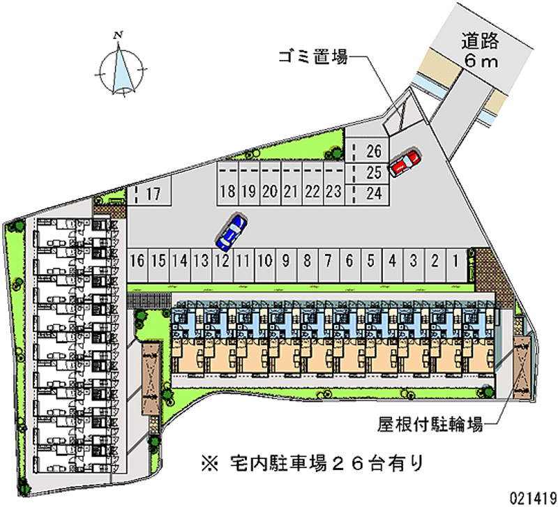 レオパレスアルカディア白川Ⅰ 月極駐車場