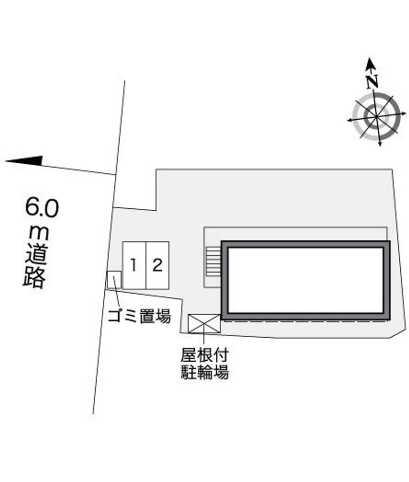 レオパレスドミール　板垣 配置図