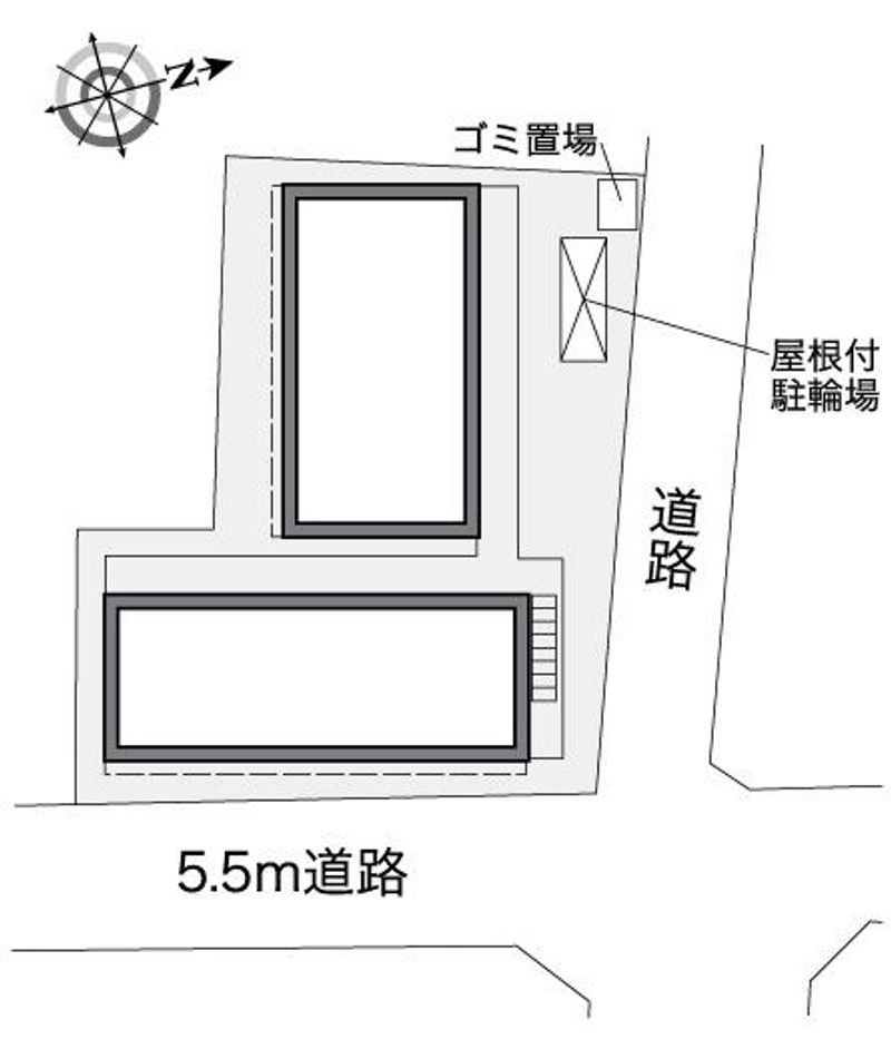 レオパレス園光Ⅱ 配置図