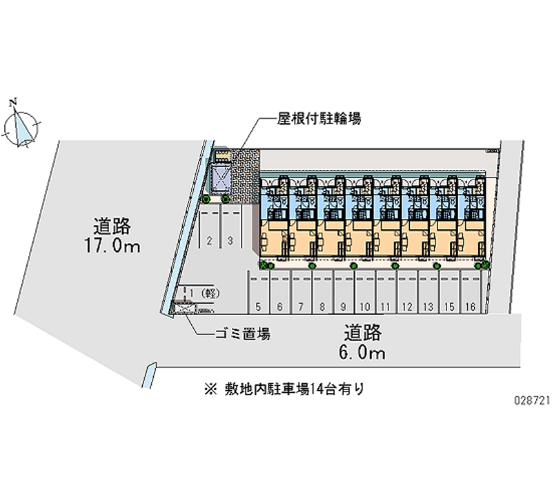 レオパレスいみず北 月極駐車場