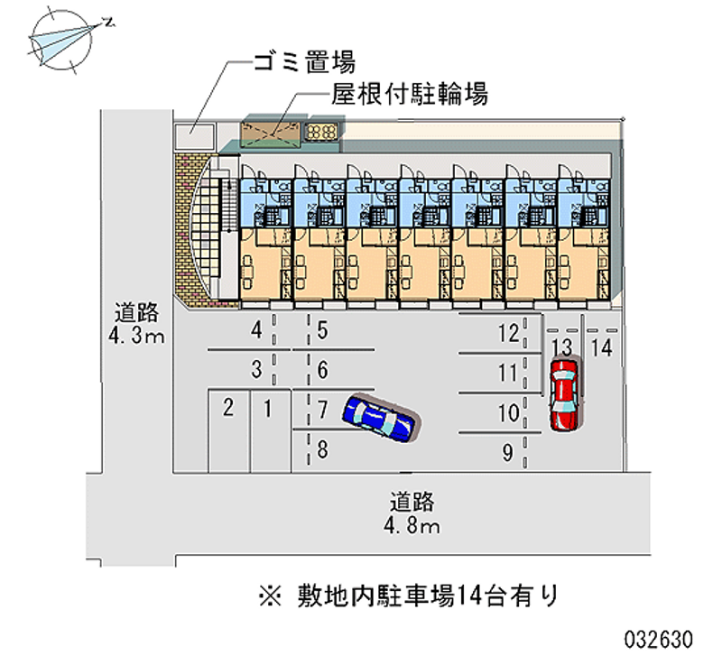 レオパレス美輪 月極駐車場