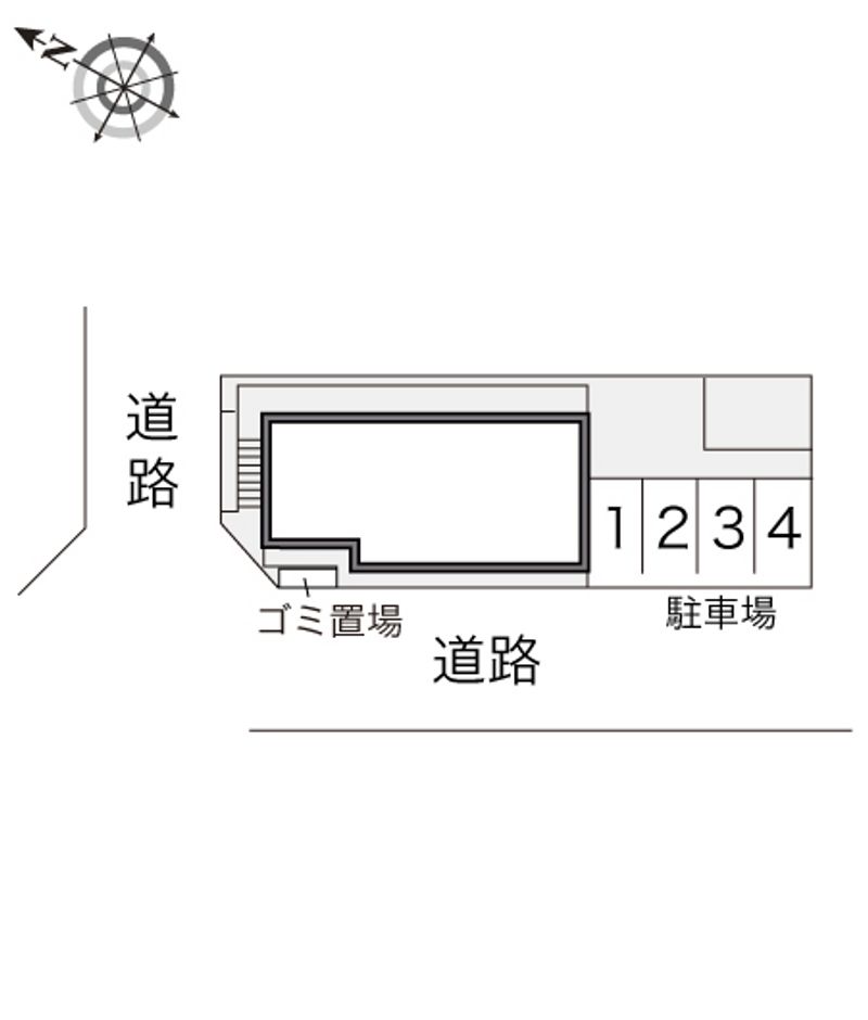 レオパレス土塔Ⅱ 駐車場