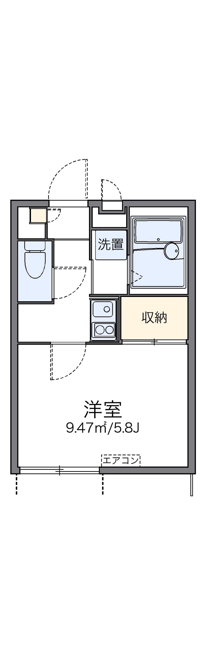 レオパレス住吉５ 間取り