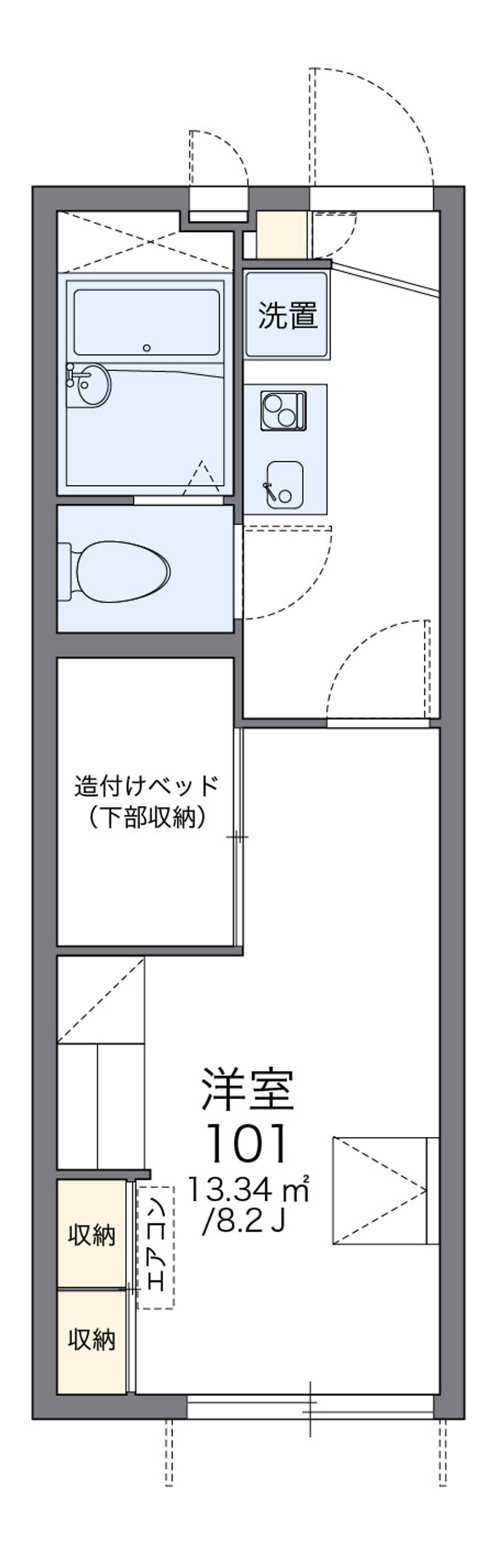 レオパレスれもん 間取図