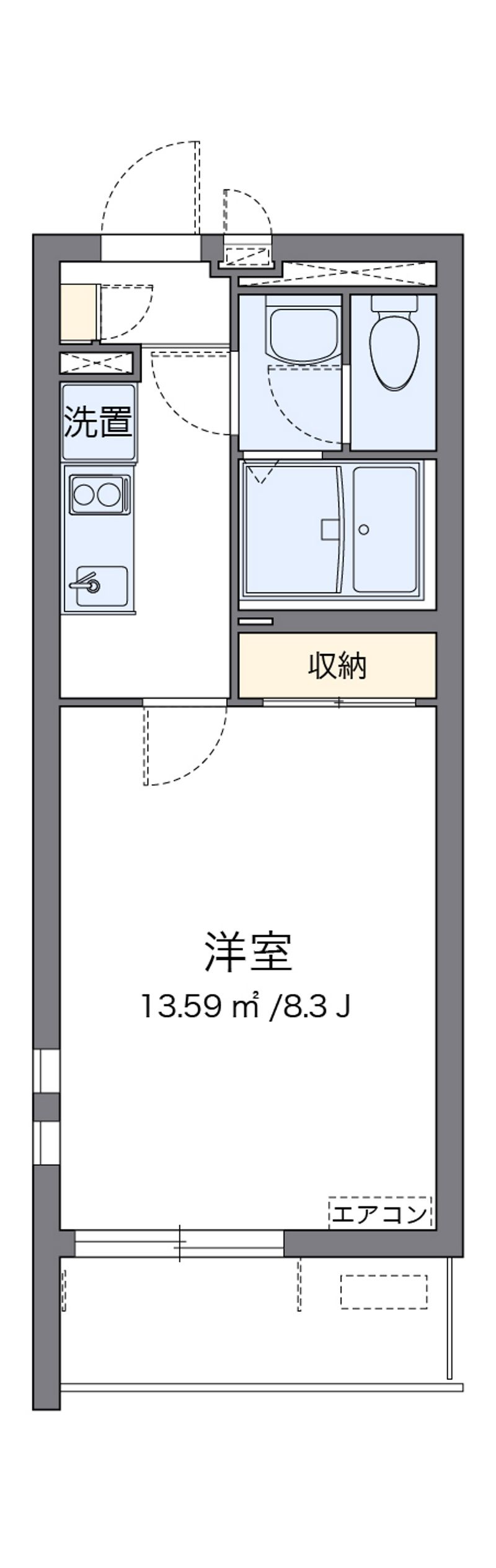 クレイノＳＩＢ 間取図