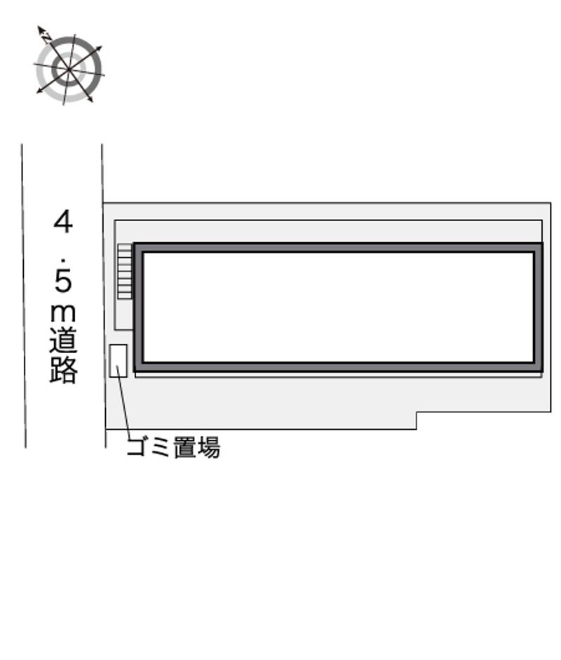 レオパレス森小路 配置図
