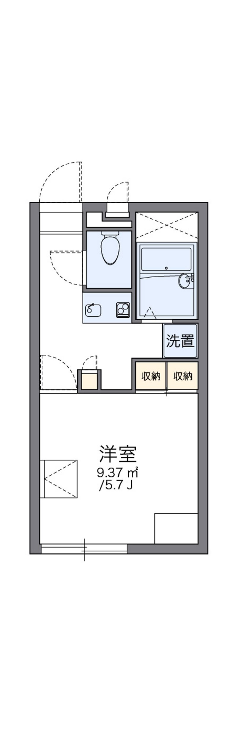 レオパレス敬愛 間取図