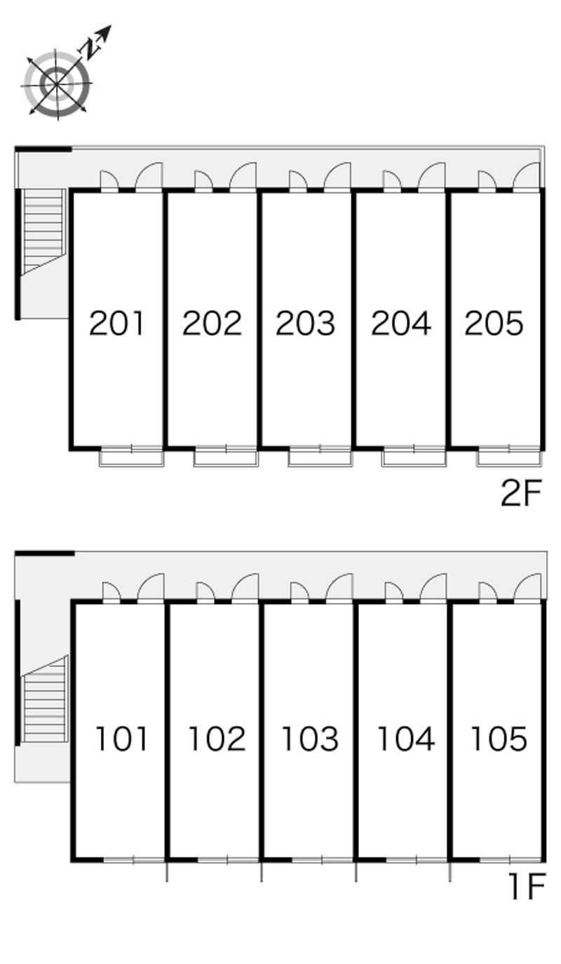 レオパレスルミエール 間取配置図