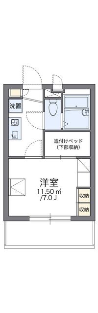 レオパレスさくらブリッサⅡ 間取り図