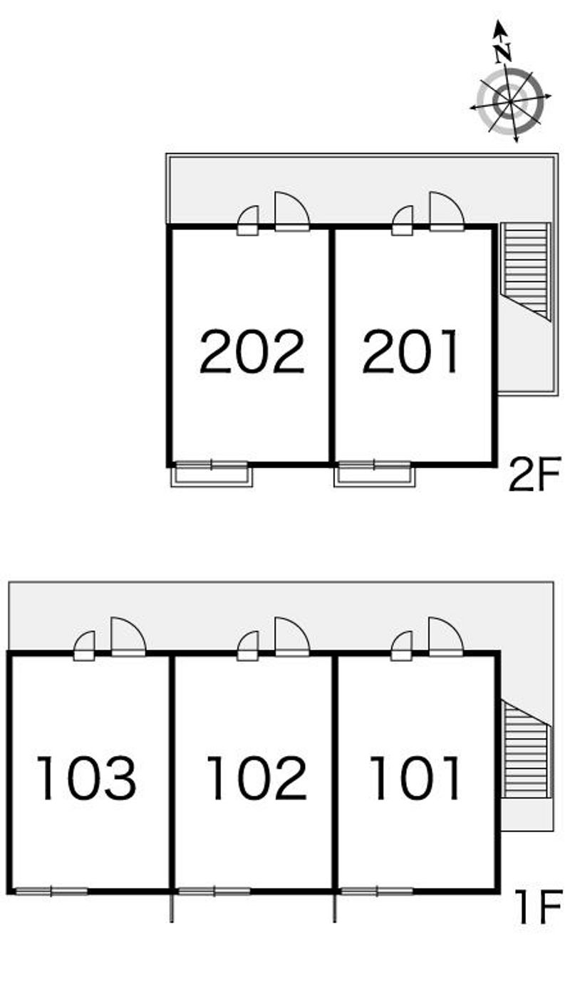 レオパレス獅子ヶ谷 間取配置図