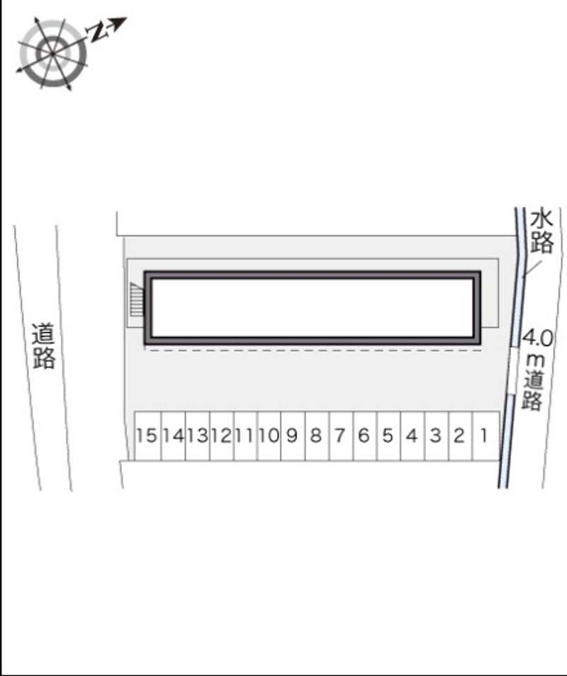 レオパレスシャンテ 駐車場