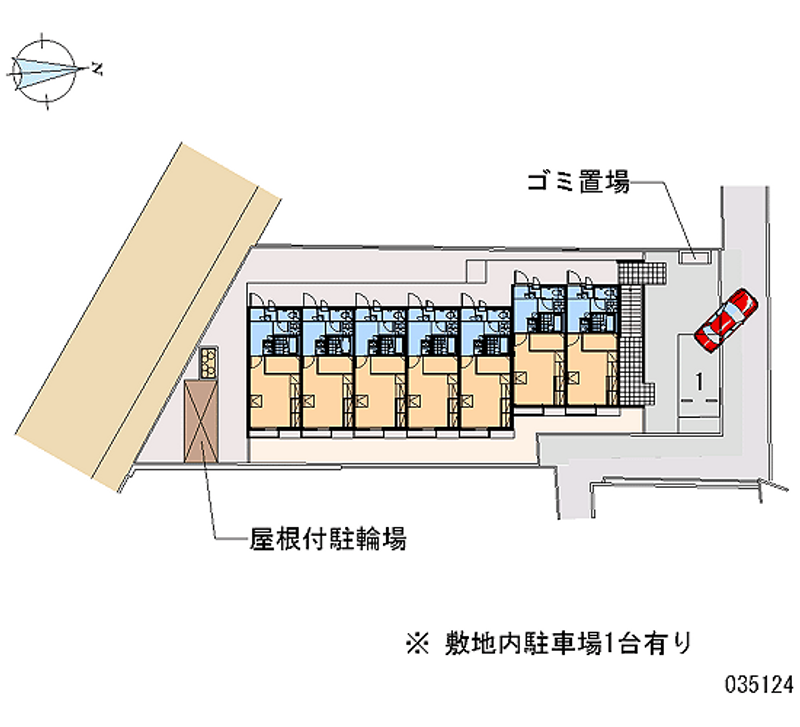 レオパレスバンビーノ 区画図