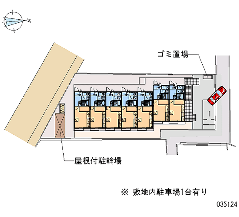 レオパレスバンビーノ 月極駐車場