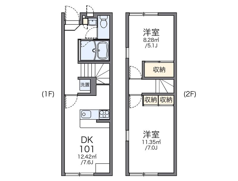 レオパレス堂ノ前　ＫＯＫＯ 間取り