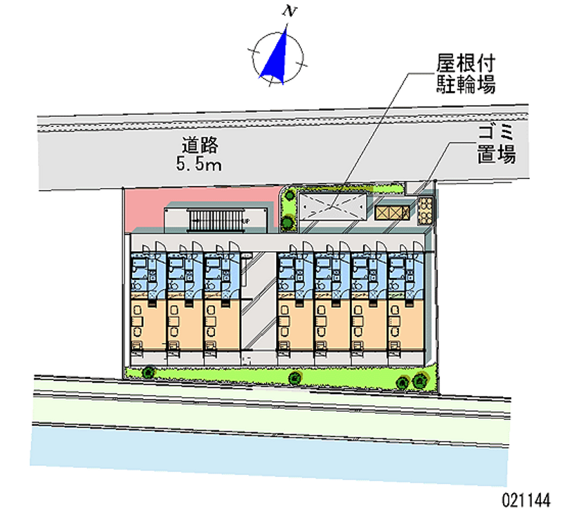 レオパレスクレセント 区画図