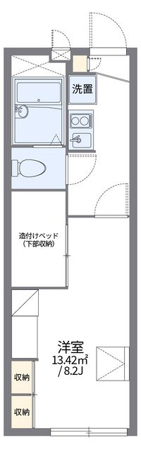 レオパレスマ　シャンテ 間取り図