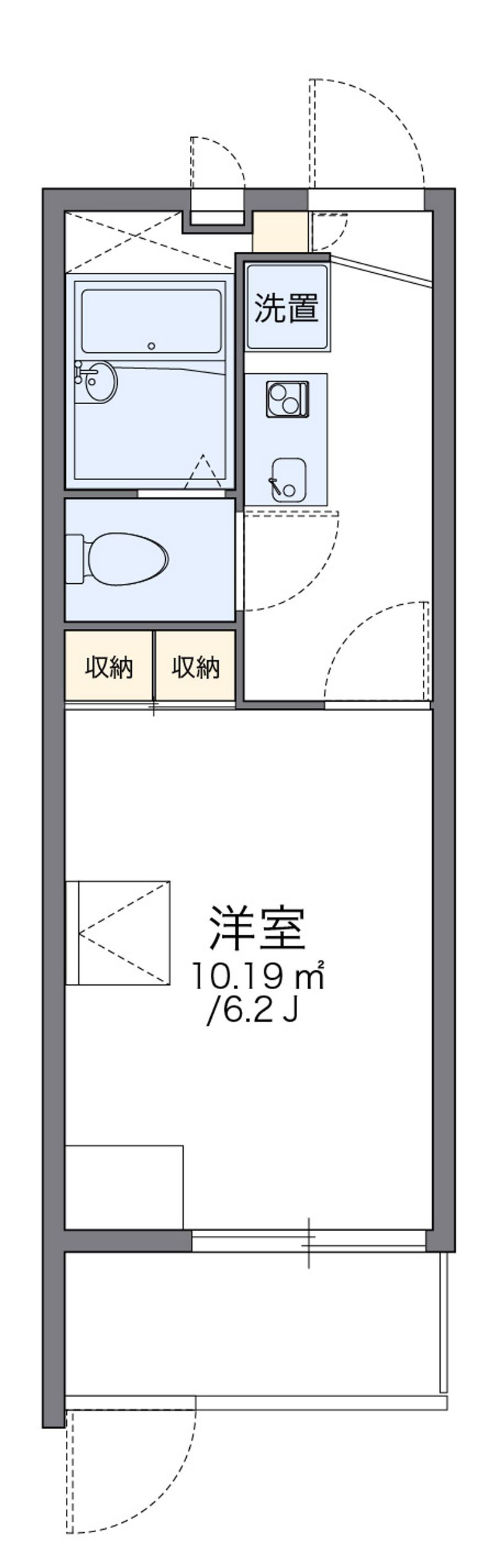 レオパレスｍｉｏ　ｐｏｓｔｏ 間取り