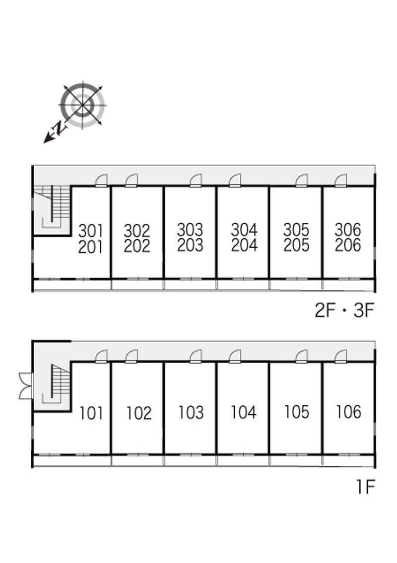 レオパレスピュア 間取り配置図